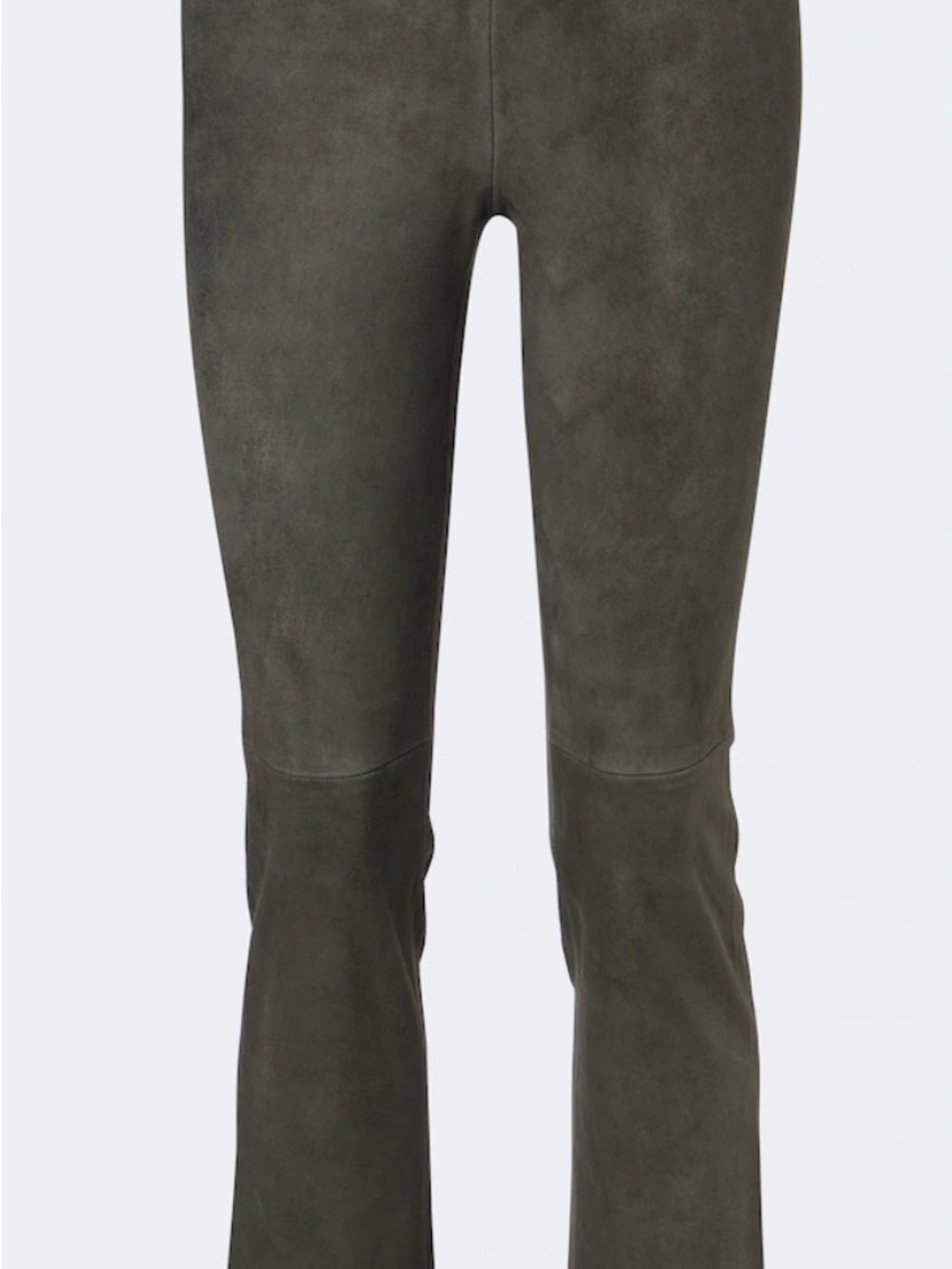 Stouls leather Suede Pants in Olive